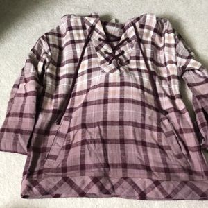 Forever 21 Plaid Hoodie